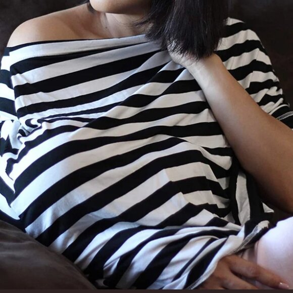 ITZY RITZY Mom Boss NIB Multi-Use 4 in 1 Cover Unisex Chevron Print - Picture 3 of 11